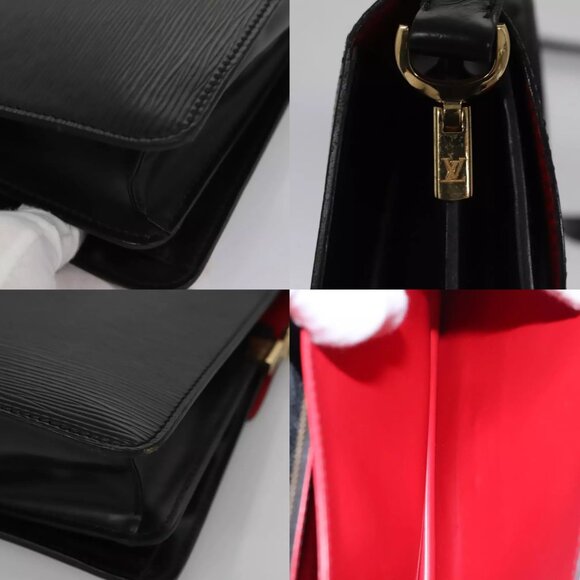 LOUIS VUITTON Epi Free Run Bicolor Shoulder Bag Red Black M52417 LV Auth SW055 - Picture 15 of 15
